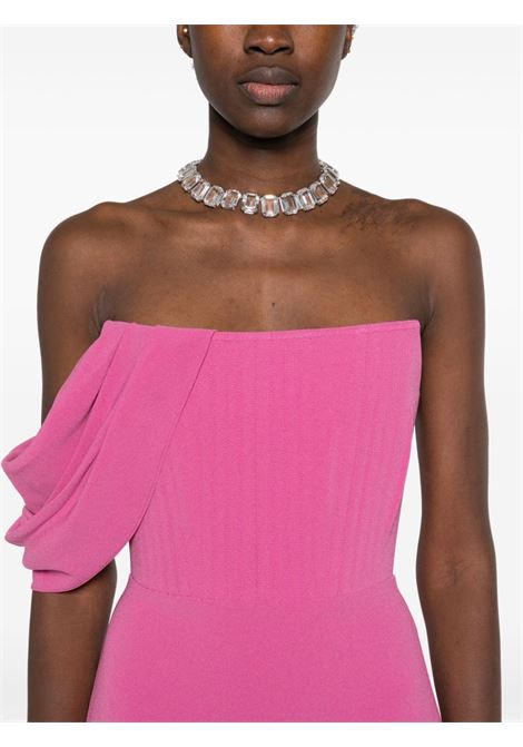 Pink crepe corset midi dress Alex perry - women ALEX PERRY | D1424CNDY